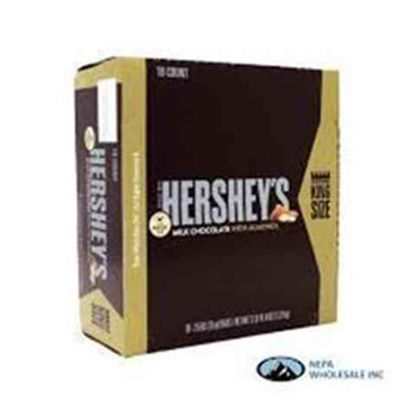 Picture of HERSHEYS MILK CHOCOLATE WITH ALMONDS KING SIZE 2.6OZ 18CT