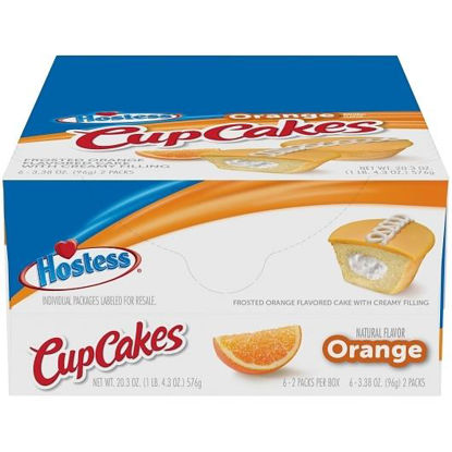 Picture of HOSTESS CUPCAKE ORANGE 3.17OZ 6CT