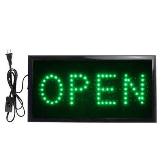 Picture of OPEN VEGAS FLAG ELECTRONIC BUSINESS SIGN