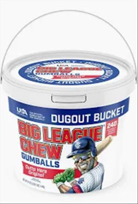 Picture of BIG LEAGUE CHEW BUBBLE GUMBALLS TUB 240CT