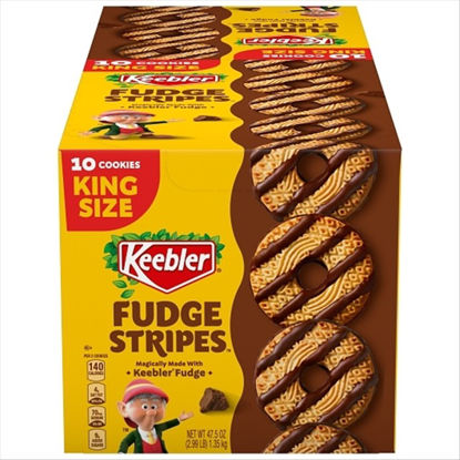 Picture of KEEBLER FUDGU STRIPES KING SIZE 10CT