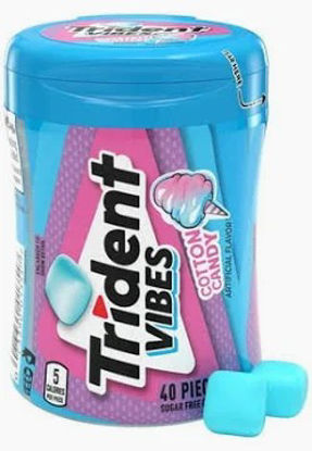 Picture of TRIDENT VIBES COTTON CANDY GUM 6PK