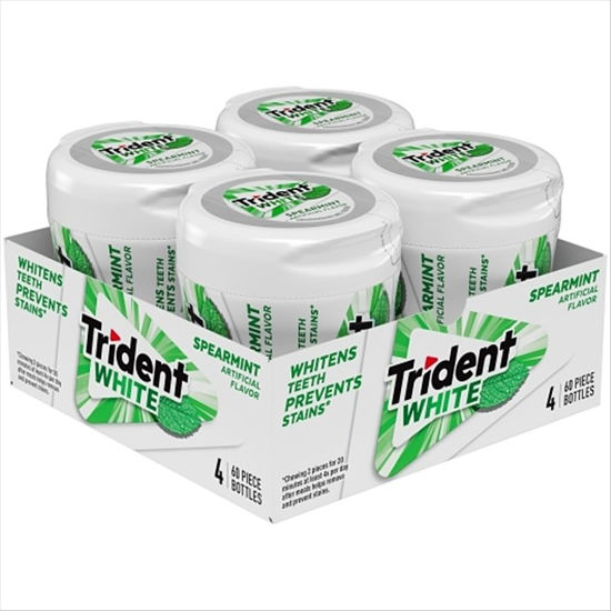 Picture of TRIDENT WHITE SPEARMINT BOTTLE 4CT
