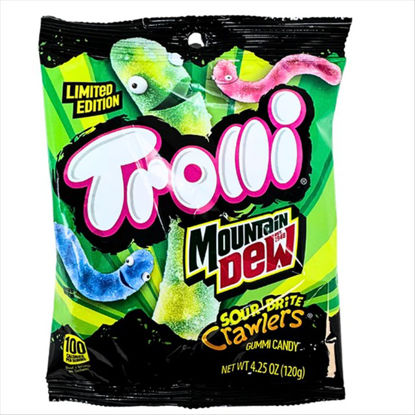 Picture of TROLLI SOUR BRITE CRAWLERS MOUNTAIN DEW 4.25OZ