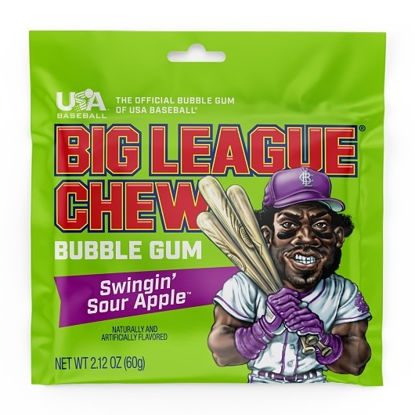 Picture of BIG LEAGUE CHEW SOUR APPLE 2.12OZ 12CT