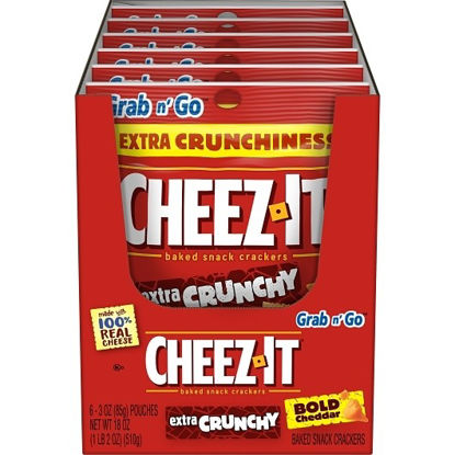 Picture of CHEEZ IT EXTRA CRUNCHY BOLD CHEDDAR 3OZ 6CT