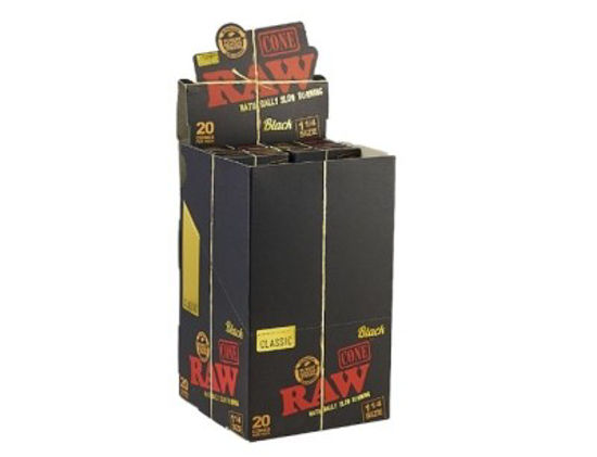 Picture of RAW CLASSIC BLACK CONE 3PK
