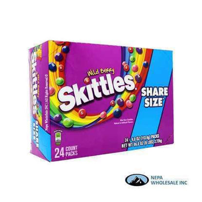 Picture of SKITTLES WILD BERRY KING SIZE 4OZ 24CT
