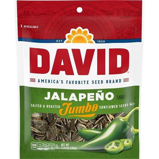 Picture of DAVID SUNFLOWER SEEDS JUMBO JALAPENO 5.25OZ