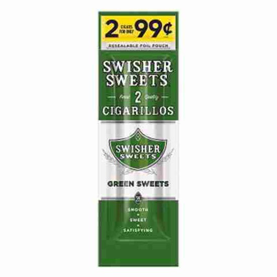 Picture of SWISHER SWEETS GREEN SWEET 2 FOR 99C 30CT 2PK