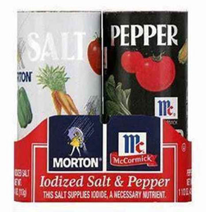 Picture of MORTON IODIZED SALT N PEPPER 5.25OZ