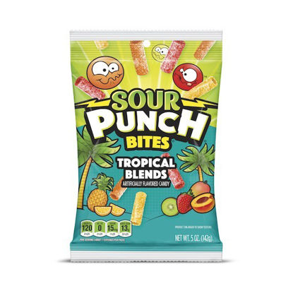 Picture of SOUR PUNCH BITES TROPICAL BLEND 5OZ