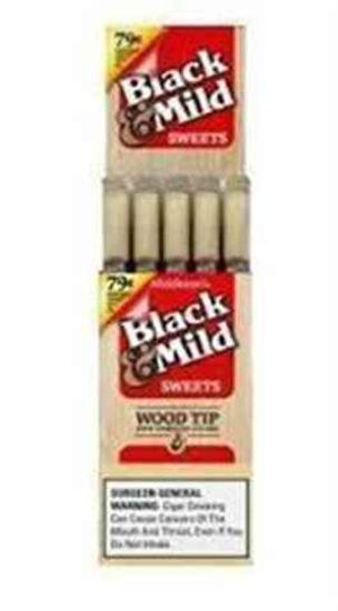 Picture of BLACK N MILD SWEET 79C WOOD TIP 25CT