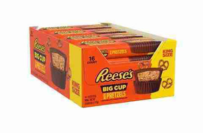 Picture of REESES KING SIZE PEANUT BUTTER CUP BIG WITH PRETZEL 2.6OZ 16CT