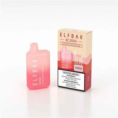 Picture of ELF BAR STRAWBERRY MANGO 5000 PUFFS 10CT