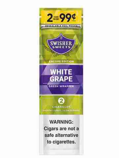 Picture of SWISHER SWEETS WHITE GRAPE 2 FOR 99C
