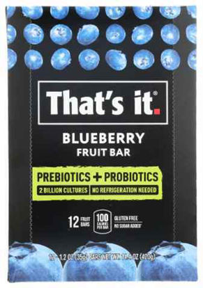 Picture of THATS IT PROBIOTIC FRUIT BAR BLUEBERRY 1.2OZ 12CT 