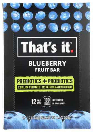 Picture of THATS IT PROBIOTIC FRUIT BAR BLUEBERRY 1.2OZ 12CT 