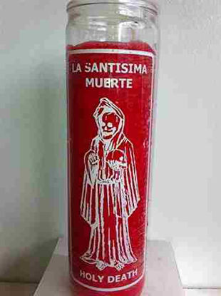 Picture of VELA CANDLE SANTISIMA RED