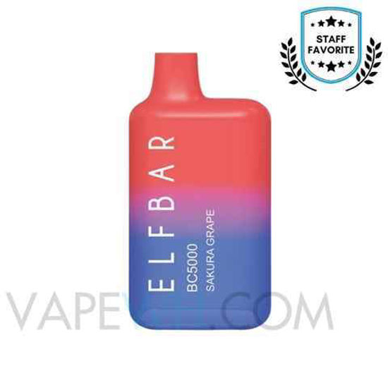 Picture of ELF BAR SAKURA GRAPE 5000 PUFFS 10CT