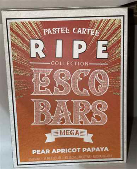 Picture of ESCO BAR RIPE PEAR APRICOT PAPAYA 5000 PUFFS 10CT