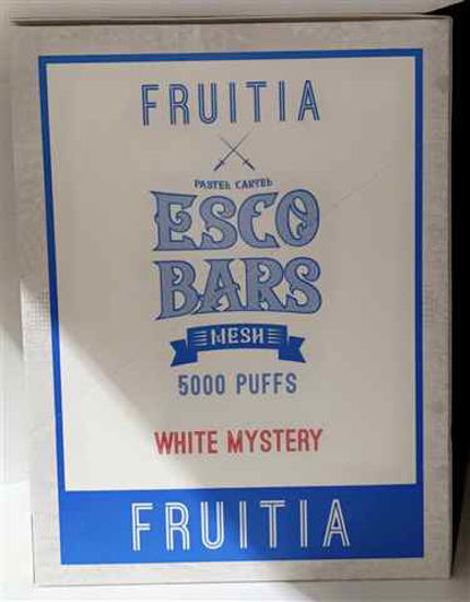 Picture of ESCO BAR FRUTIA WHITE MYSTERY 5000 PUFFS 10CT