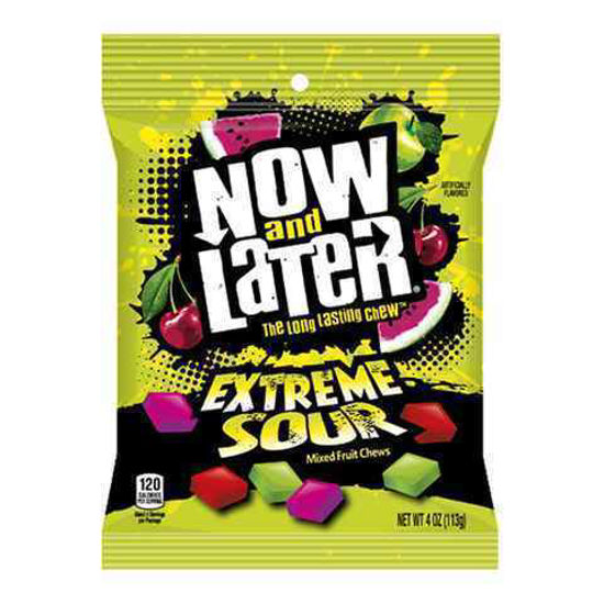 Picture of NOW AND LATER EXTREME SOUR MIXED FRUIT 4OZ