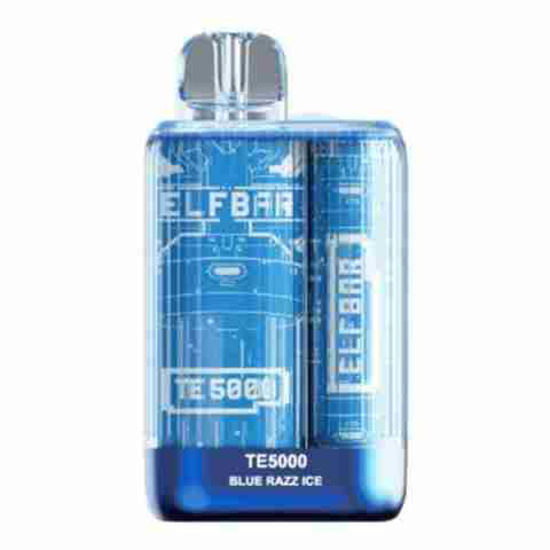 Picture of ELF BAR BLUE RAZZ ICE TE 5000 PUFFS 10CT
