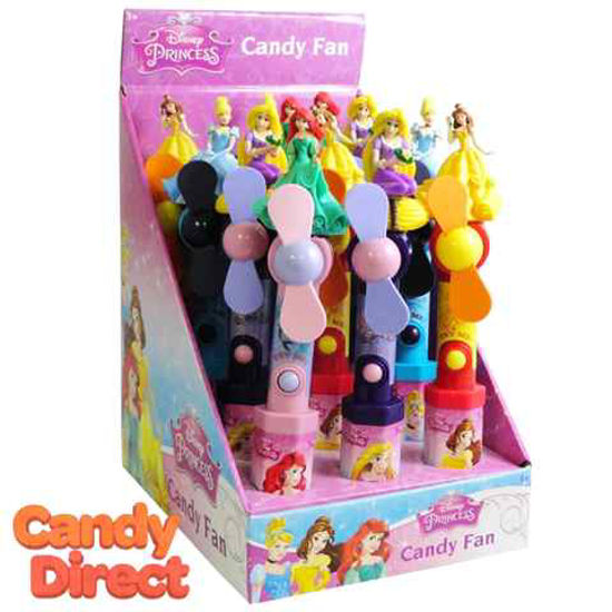 Picture of DISNEY PRINCESS CHARACTER FAN TOY CANDY 12CT