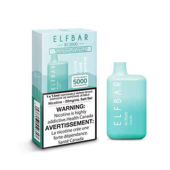 Picture of ELF BAR CLEAR 5000 PUFFS 10CT