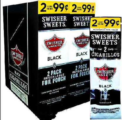 Picture of SWISHER SWEETS BLACK 2 FOR .99