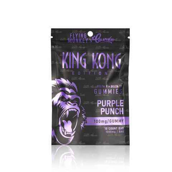 Picture of KING KONG PURPLE PUNCH DELTA 8-10 GUMMIES 100MG