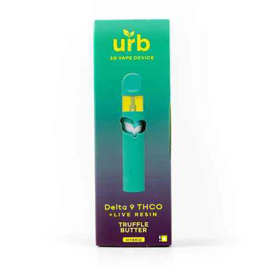 Picture of URB TRUFFLE BUTTER HYBRID DELTA 9 THC LIVE RESIN DISPOSABLE 3G