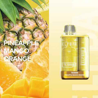 Picture of ELF BAR PINEAPPLE MANGO ORANGE TE 5000 PUFFS 10CT