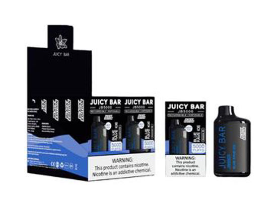 Picture of JUICY BAR BOX BLACK BLUEBERRY ICE 5000 PUFFS 10CT