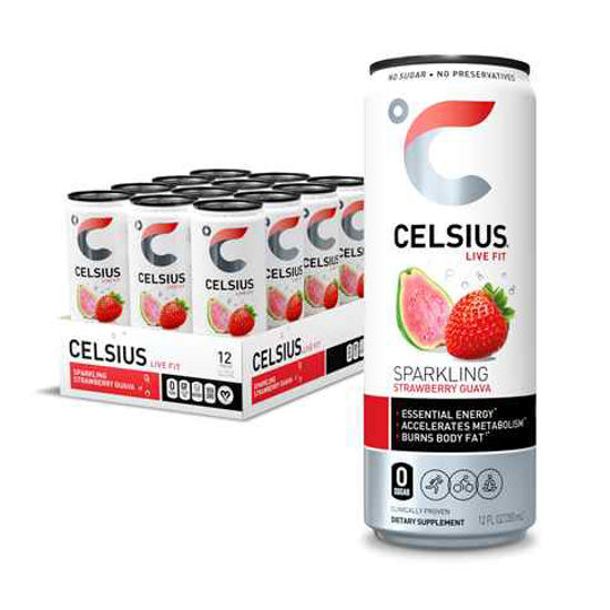 Picture of CELSIUS SPARKLING STRAWBERY GUAVA 12OZ 12CT