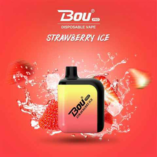 Picture of BOU STRAWBERRY ICE 7000 PUFFS 10CT
