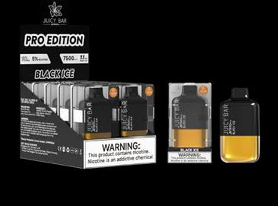 Picture of JUICY BAR PRO BLACK ICE 7500 PUFFS 10CT