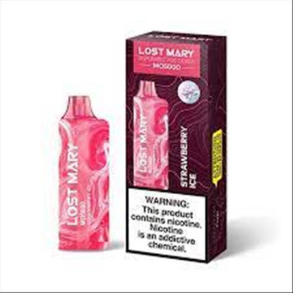 Picture of LOST MARRY STRAWBERRY ICE MO5000 PUFFS 5CT