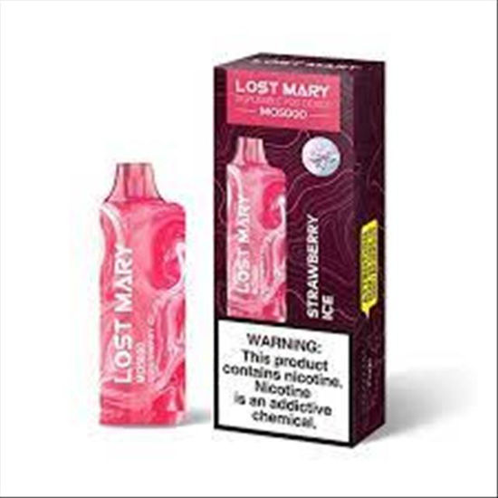 Picture of LOST MARRY STRAWBERRY ICE MO5000 PUFFS 5CT