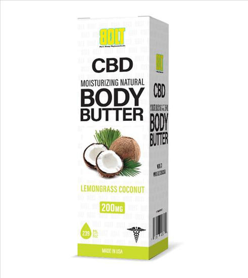 Picture of BOLT CBD BODY BUTTER 200MG LEMONGRASS COCONUT
