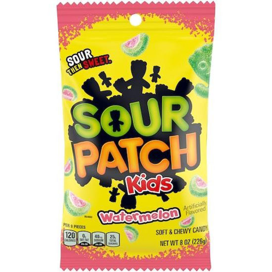 Picture of SOUR PATCH KIDS WATERMELON PEG 8OZ 