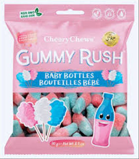 Picture of CHERRY CHEWS GUMMY RUSH  BABY BOTTLES 3OZ