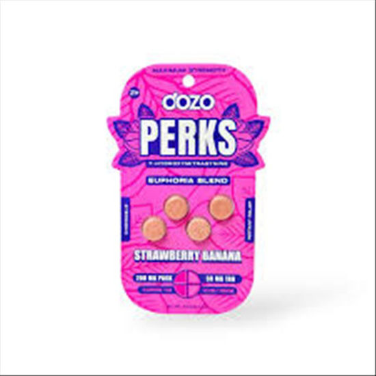 Picture of DOZO PERKS STRAWBERRY BANANA 50 MG 4 PK 