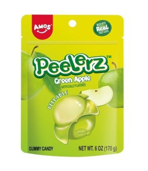 Picture of AMOS PEELERZ GUMMY GREEN APPLE  6OZ