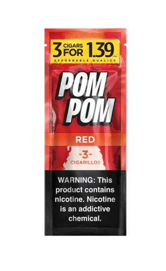 Picture of POM POM SLOW GLOW RED 3 FOR 1.39