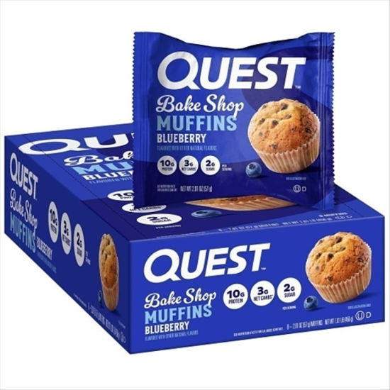 Picture of QUEST MUFFIN BLUEBERRY 2.01 OZ 8CT