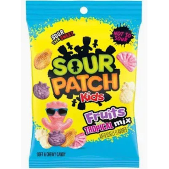 Picture of SOUR PATCH KIDS FRUITS TROPICAL MIX 7.2OZ