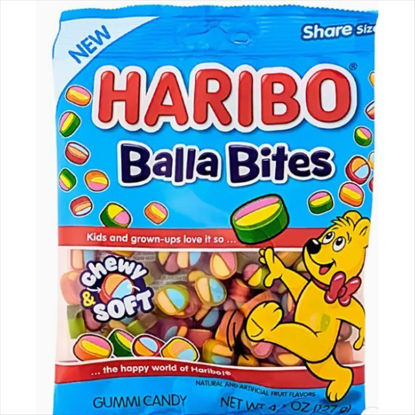 Picture of HARIBO BALLA BITES GUMMIES 4OZ PEG
