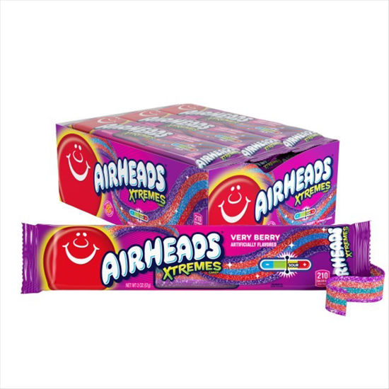 Picture of AIRHEADS XTREMES VERY BERRY BELT KING 3OZ 12CT